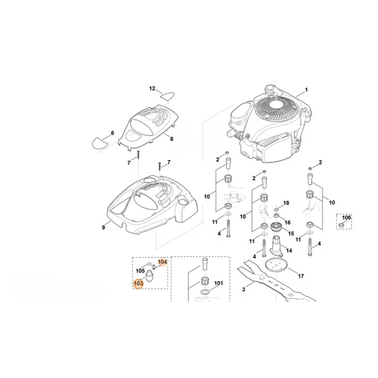 STIHL  Zestaw tłumik drgań 6375 007 1000